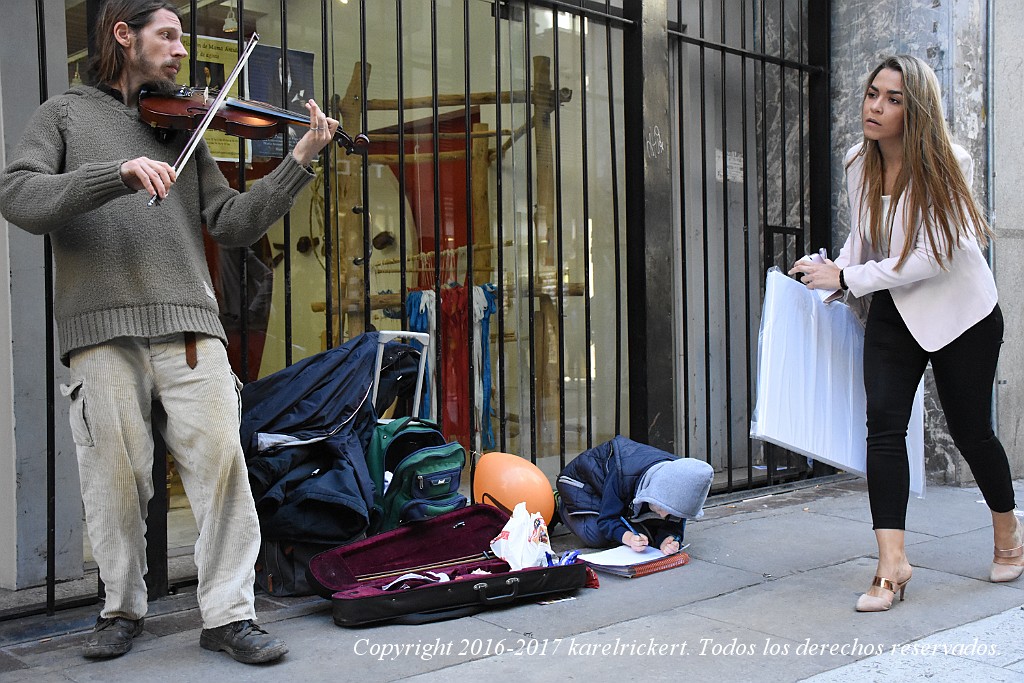 Violinist and Son.