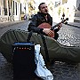 Early on Stage.  Pavlo Carta: Cello. Bestias Group. : Fotos San Telmo 5 25 Sep 2016