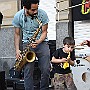 Stuntman.  Tute: Sax. Jordan Mazza Falcón: Sax. Toni Montaña Group. : Fotos San Telmo 8  30 Oct 2016