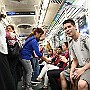 Bogie Rhythm.  Cristian Rodriguez: Cajon. : Fotos Subte 12 18 Nov 2016