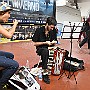 Hard Earned Lunch.  Rosa Contreras: Violin. Erwin Kuchenbecker: Accordion. : Fotos Subte 4 4 Nov 2016