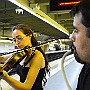 Blower.  Lilibeth Vera Echegaray: Violin. Diego Bustos: Keys : Fotos Subte 44 31 Ene 2017