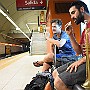 Supper on Bench.  Federico Franco: Trumpet. Pablo Sainato: Guitar. : Fotos Subte 51 16 Feb 2017