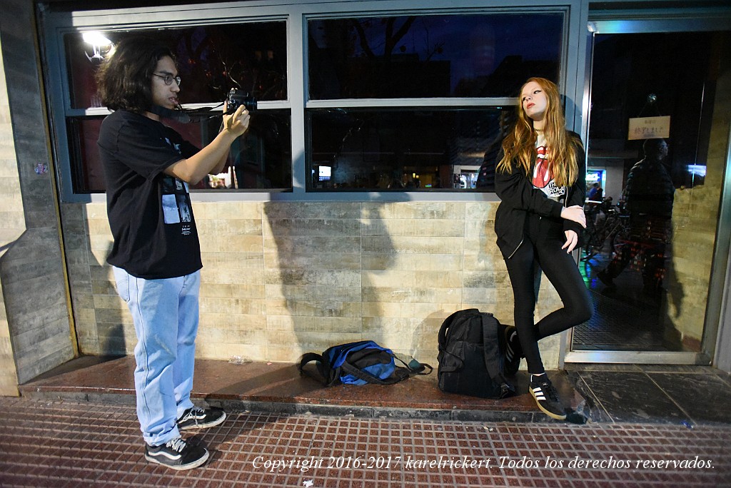 The Model and The Photographer.